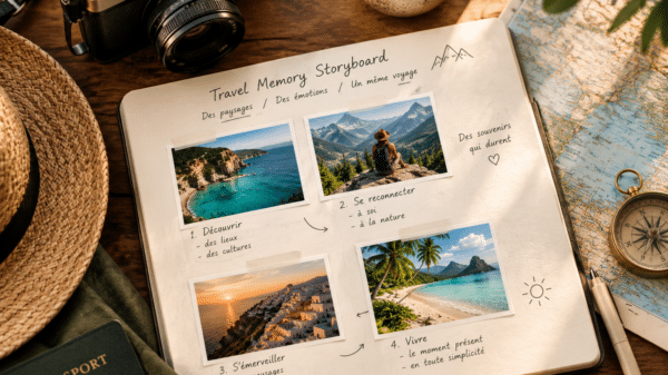 Planning an Honest Travel-Memory Storyboard from Landscape Photos